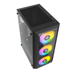 Vỏ Case KENOO ESPORT K300 (Mini Tower, m-ATX, 3 Fan, Màu Đen)