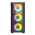 Vỏ Case KENOO ESPORT K300 (Mini Tower, m-ATX, 3 Fan, Màu Đen)