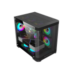 Vỏ Case KENOO ESPORT MK400 (Mini Tower, m-ATX, Màu Đen)