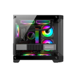 Vỏ Case KENOO ESPORT MK400 (Mini Tower, m-ATX, Màu Đen)