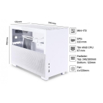 Vỏ Case Lian Li Q58 White (Mini-ITX, PCIe 4.0)