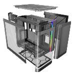 Vỏ Case Montech King 95 Black (M-ATX)