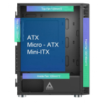 Vỏ Case Montech X3 Mesh Black (ATX, 6 Fan RGB)