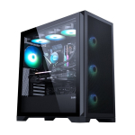 Vỏ Case SAMA 4502 Black (Mid Tower, ATX, 3 Fan ARGB, Đen)