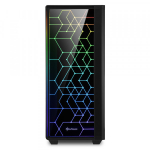 Vỏ Case Sharkoon LIT 100 RGB (Mid Tower, ATX, Màu Đen)