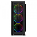 Vỏ Case Sharkoon RGB Wave (Mid Tower, ATX, Màu Đen)