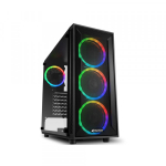 Vỏ Case Sharkoon TG4M RGB (Mid Tower, ATX, Màu Đen)