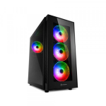 Vỏ Case Sharkoon TG5 Pro RGB (Mid Tower, ATX, Màu Đen)