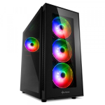 Vỏ Case Sharkoon TG5 Pro RGB (Mid Tower, ATX, Màu Đen)