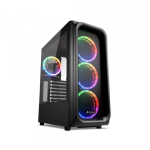 Vỏ Case Sharkoon TK5M RGB (Mid Tower, ATX, Màu Đen)