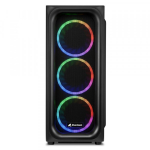Vỏ Case Sharkoon TK5M RGB (Mid Tower, ATX, Màu Đen)