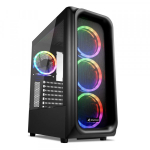 Vỏ Case Sharkoon TK5M RGB (Mid Tower, ATX, Màu Đen)