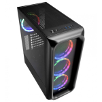 Vỏ Case Sharkoon TK5M RGB (Mid Tower, ATX, Màu Đen)
