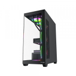 Vỏ Case VITRA ATLANTIS WX1 Black (ATX, Màu Đen)