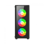 Vỏ Case VITRA CERES V305-G Black (M-ATX, 3 Fan RGB, Màu Đen)