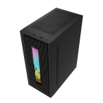 Vỏ Case VITRA CERES V308 Black (ATX, 3 Fan ARGB, Màu Đen)