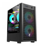 Vỏ Case VITRA CRUISE VX1 Black (Mid Tower, ATX, 3 Fan RGB, Màu Đen)