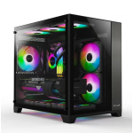 Vỏ Case VITRA CRYSTAL S1 Black (M-ATX, Rad 240, Màu Đen)