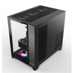 Vỏ Case VITRA CRYSTAL S1 Black (M-ATX, Rad 240, Màu Đen)