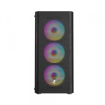Vỏ Case VITRA SAPHIRA AX15 Black (ATX, 3 Fan RGB, Màu Đen)