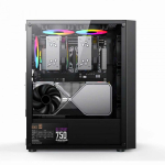 Vỏ Case VITRA SAPHIRA AX15 Black (ATX, 3 Fan RGB, Màu Đen)