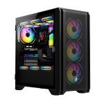 Vỏ Case VITRA TITAN R220 Air Black (E-ATX, 3 Fan ARGB, Màu Đen)
