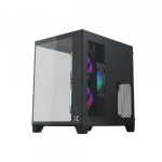 Vỏ Case Xigmatek Aqua M Nano 3GF Black (EN45509, Mini Tower, 3 Fan, Màu Đen)