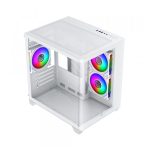 Vỏ Case Xigmatek Pano M Nano Arctic 3GF (EN45530, M-ATX, Màu Trắng, 3 Fan)