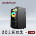 Vỏ máy tính VSP V500 Black (Mid Tower, Màu Đen)