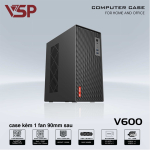 Vỏ máy tính VSP V600 (Mid Tower, Kèm 1 Fan, Màu Đen)